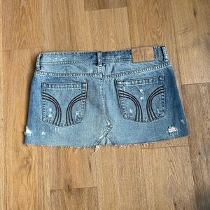 Size 9 Hollister Mini Skirt, Vintage jean skirt